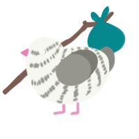 (unnamed), a white and ash chicken with a bar pattern