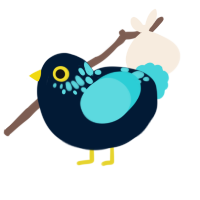 Wet Hands, a tumblr and aqua chicken with a neck-speckle pattern