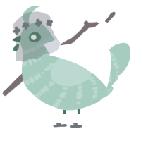 A spring chicken with a bar pattern