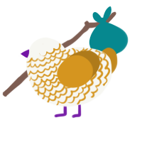 (unnamed), a white and ochre chicken with a lace pattern