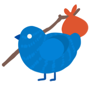 (unnamed), a sapphire chicken with a bar pattern