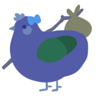 A overcast and leaf chicken