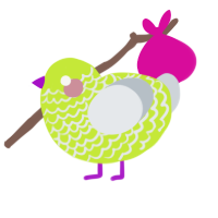 (unnamed), a lime and mist chicken with a lace pattern