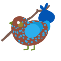 (unnamed), a russet and sky chicken with a speckle pattern