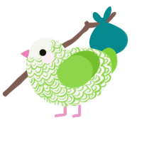 Grass, a white and grass chicken with a double-lace pattern