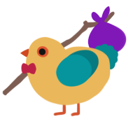 A honey and teal chicken