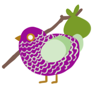 (unnamed), a plum and gluppy chicken with a lace pattern