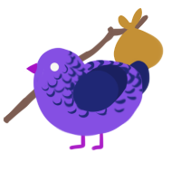 (unnamed), a blurple and navy chicken with a half-lace pattern
