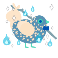gay magic man, a brown and tumblr chicken with a speckle pattern