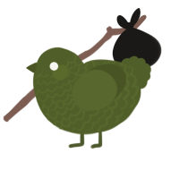 (unnamed), a olive chicken with a lace pattern