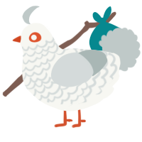 (unnamed), a white and silver chicken with a lace pattern