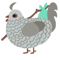 (unnamed), a silver and ash chicken with a lace pattern