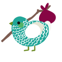 (unnamed), a turquoise and white chicken with a lace pattern