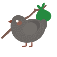 Golem, a grey chicken with a lace pattern
