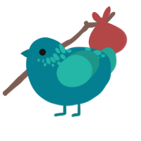 (unnamed), a sea and turquoise chicken with a neck-speckle pattern