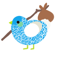 Shoreline, a sky and white chicken with a double-lace pattern