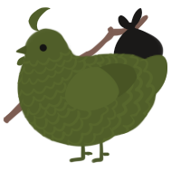 (unnamed), a olive chicken with a lace pattern