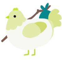 A white and lemon chicken with a head pattern