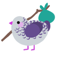Orchid, a mist and overcast chicken with a half-lace pattern