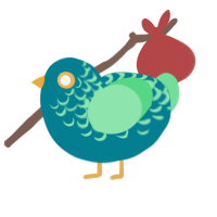 (unnamed), a sea and spring chicken with a half-lace pattern