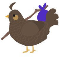Pinecone, a bark chicken with a lace pattern