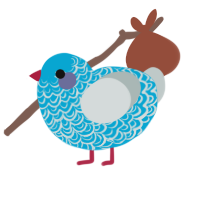 Muddy Waters, a cerulean and silver chicken with a double-lace pattern