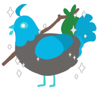 A grey and cerulean chicken with a head pattern