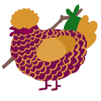 Blood Orange Cake, a wine and orange chicken with a lace pattern