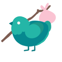 (unnamed), a teal and turquoise chicken with a head pattern