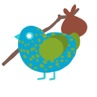 (unnamed), a cerulean and chartreuse chicken with a speckle pattern