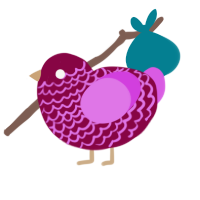 (unnamed), a maroon and orchid chicken with a lace pattern