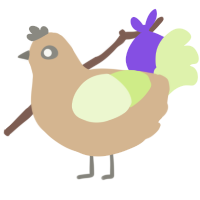 A beige and apple chicken
