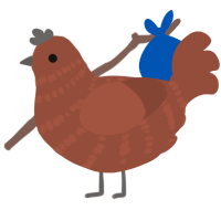 (unnamed), a russet chicken with a bar pattern