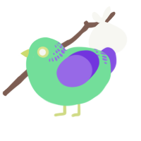 (unnamed), a spring and blurple chicken with a neck-band pattern