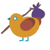bubbles, a orange and russet chicken