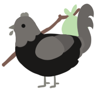 (unnamed), a sable and grey chicken with a head pattern
