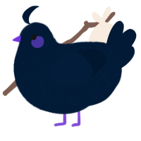 A tumblr chicken with a double-lace pattern