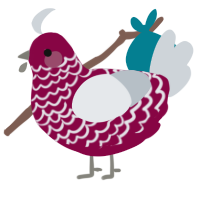 (unnamed), a maroon and mist chicken with a lace pattern