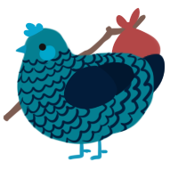 (unnamed), a sea and tumblr chicken with a lace pattern