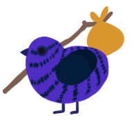 (unnamed), a indigo and tumblr chicken with a bar pattern