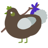 houseplant, a bark and silver chicken