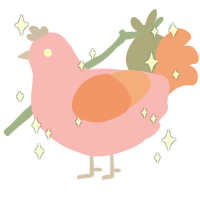 A leaf and sea chicken