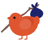 (unnamed), a vermilion chicken