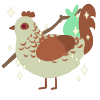 A silver and russet chicken with a half-lace pattern