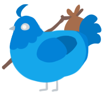 (unnamed), a sky and sapphire chicken with a head pattern