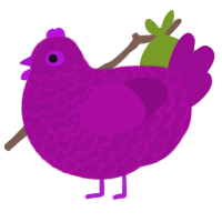Plum xxy 3, a plum chicken with a lace pattern