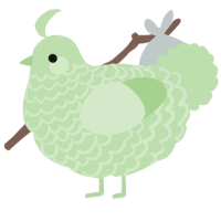 (unnamed), a gluppy chicken with a lace pattern