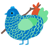 A sapphire and spring chicken with a lace pattern