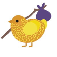 (unnamed), a orange and yellow chicken with a lace pattern