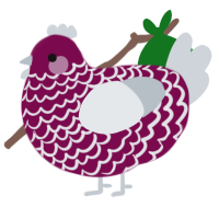(unnamed), a wine and mist chicken with a lace pattern